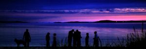 Sunset towards Islay and Jura